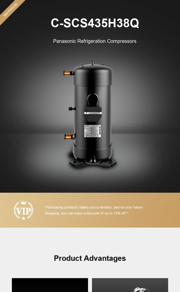 Panasonic Compressor C-SCS435H38Q, technical parameters pdf, structure diagram